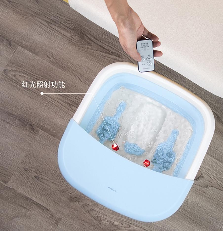 柔软按摩洗脚盆,可折叠按摩足浴盆