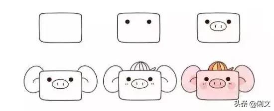 简笔画小动物100种可爱幼儿园,6-12岁儿童绘画简笔画小动物