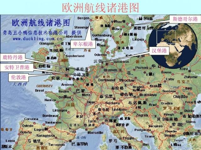 世界顶级港口分布图,世界主要港口分布图高清大图
