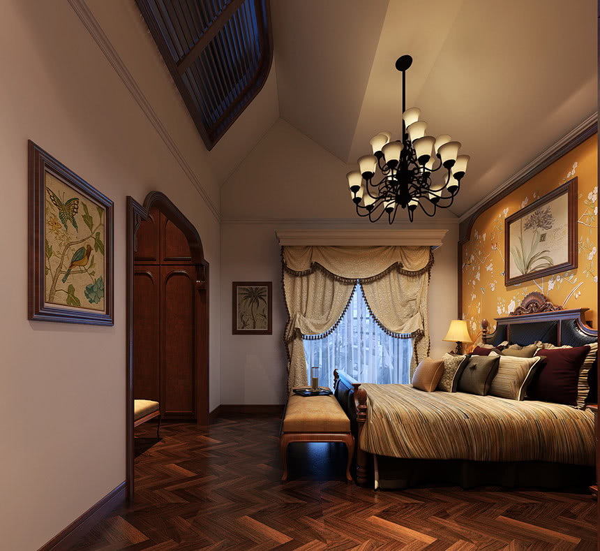 襄阳轻奢装修效果图大全,美式轻奢样板间图片别墅