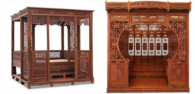 千工拔步床是古代小姐的嫁妆吗,中式顶级木制床