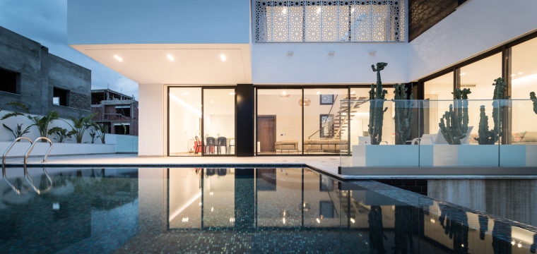 z型现代别墅,突尼斯豪宅