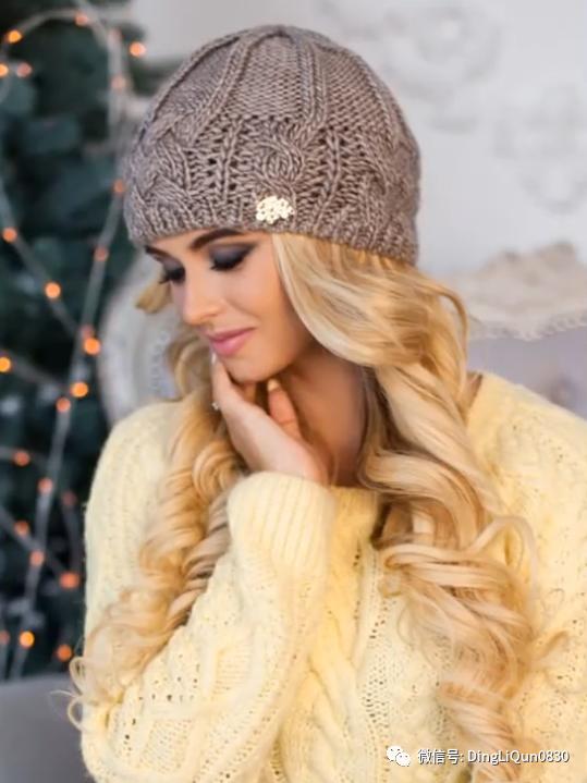 针织帽子简单款好看的,纯手工针织年轻人戴的帽子教程