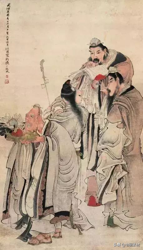 任伯年与范曾老子出关图的对比 (任伯年范曾书法作品)