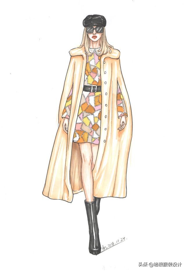 一个系列服装手绘画,服装画手绘儿童