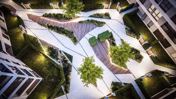 一条景观步道,一条景观路设计图片