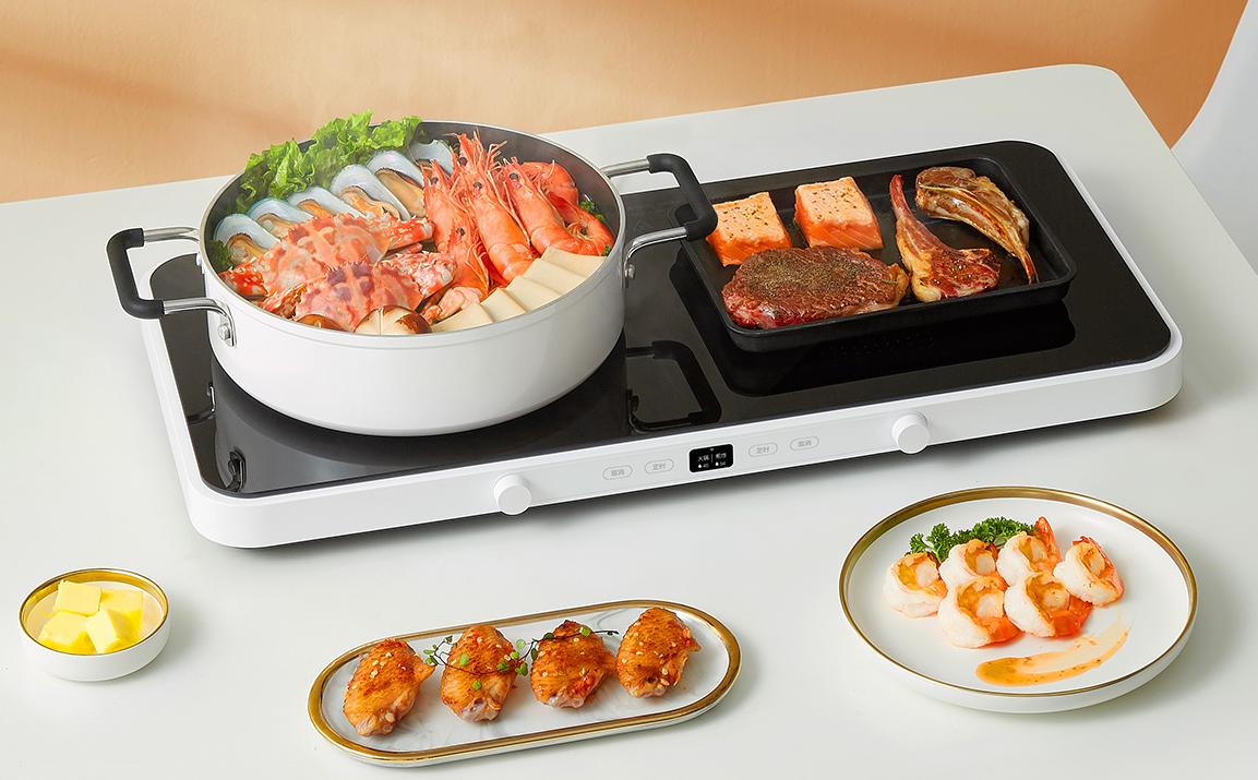 米家双口电磁炉众筹上线,米家小电磁炉