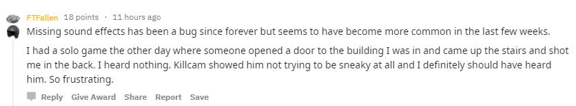 绝地求生玩家吐槽:游戏内声音丢失Bug太频繁,影响游戏体验