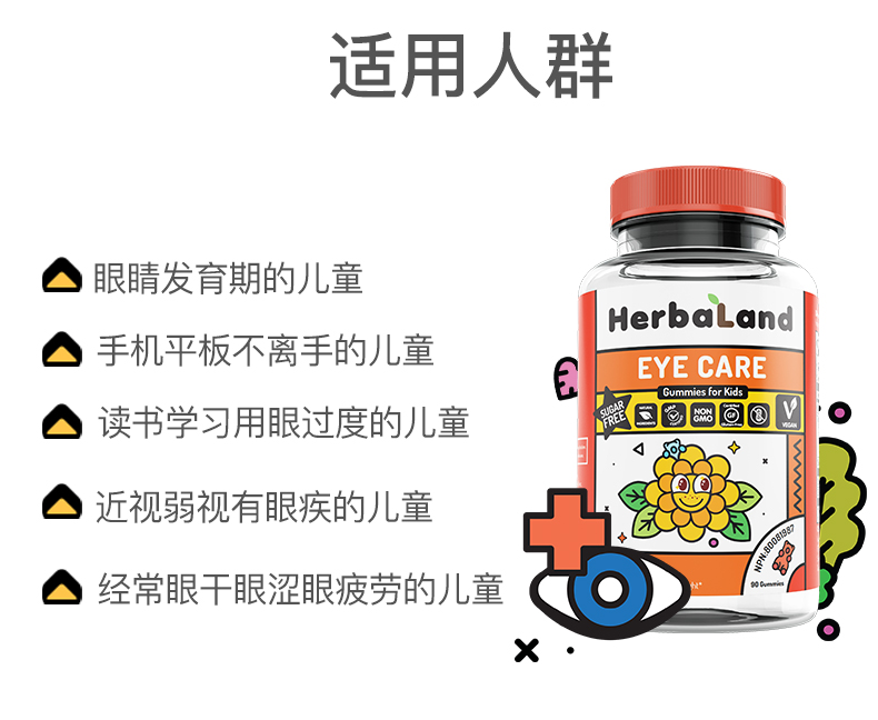 herbaland叶黄素怎么样,禾宝蓝无糖褪黑素软糖
