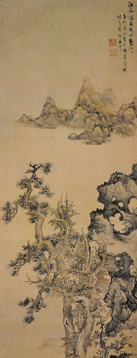 明代吕纪山水画作品高清大图赏析,明代周用山水画作品高清大图赏析