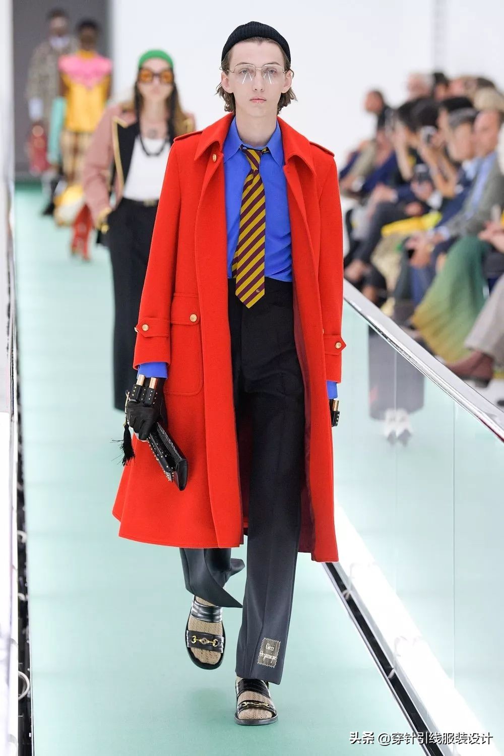 肖战gucci造型,肖战参加gucci全新系列时装秀
