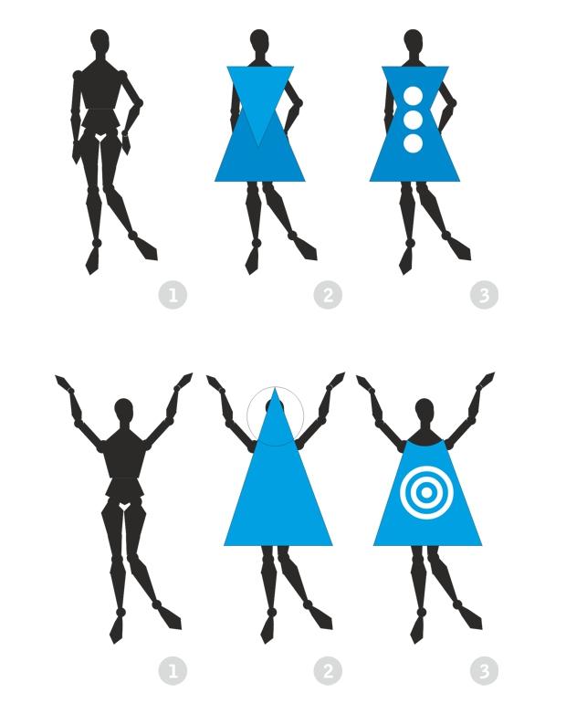 cdr服装设计人体模型画法教程,cdr教程印花服装设计