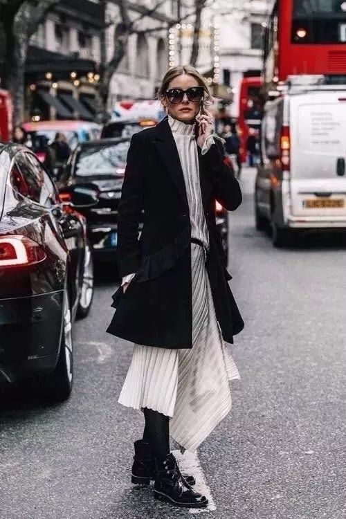 秋冬的裙子这样穿才好看,冬季裙子穿搭女2020高级感