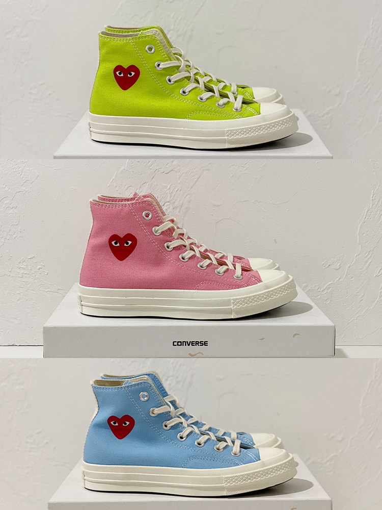 匡威川久保玲帆布鞋直播,匡威川久保玲红心帆布鞋