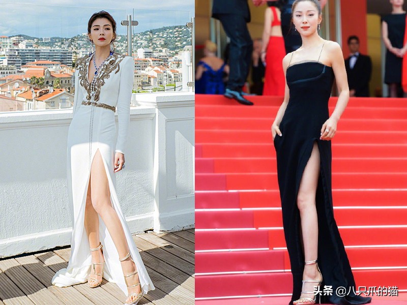 江一燕穿复古碎花裙演绎古典韵味,江一燕短裙子的照片