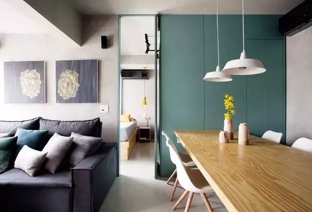 隔而不断的屏风设计,30公分的屏风