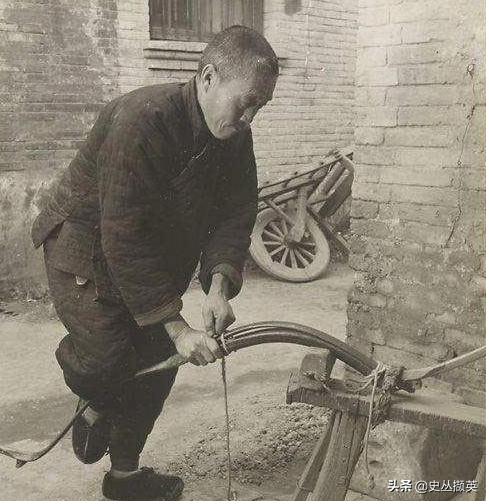 清朝人射箭老照片图文,清朝之前的弓箭制作过程