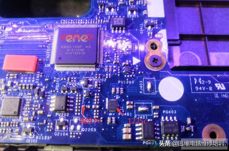 联想e431主板电源维修视频,联想e431短路不开机