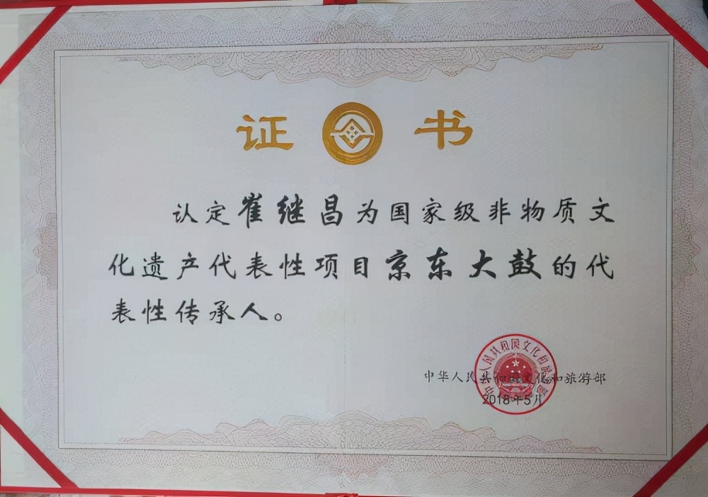 非遗传承人崔继昌,国家级非遗项目传承人崔继昌