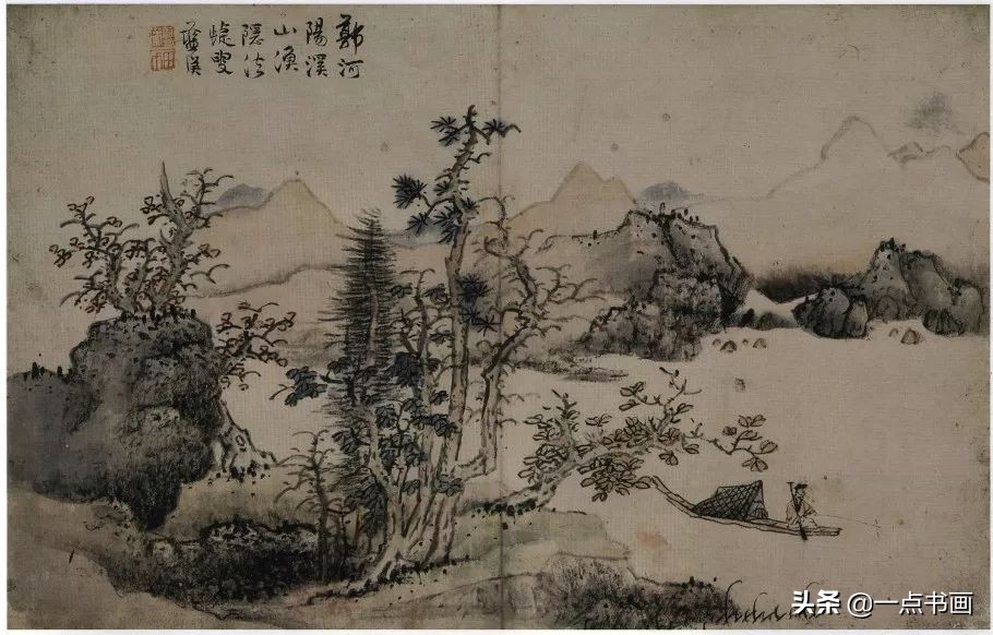 明画家蓝瑛溪山幽居图,明蓝瑛山水画全集