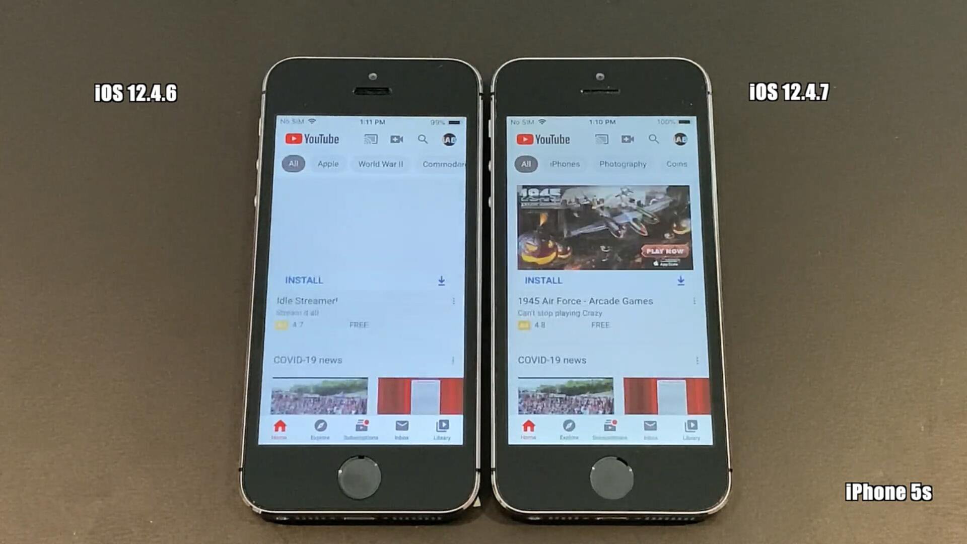 苹果5sios10.3.3对比ios12,ios12.4正式版续航怎么样