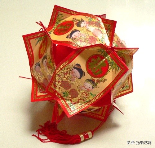 用红包制作春节灯笼简单又好看,怎么用红包做一个新年灯笼