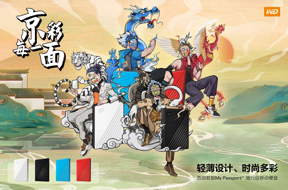 西数passportultra随行版,国潮中国风京剧脸谱