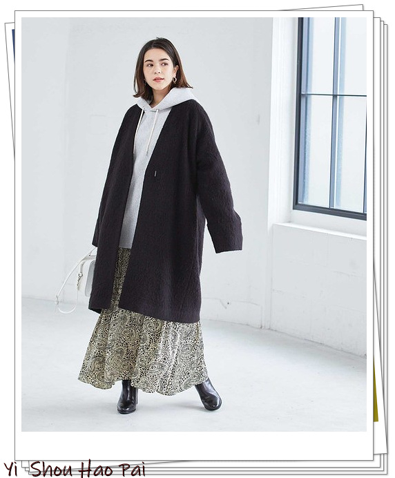 10款纯色系大衣的配色方案,5种颜色大衣25种日系look内搭