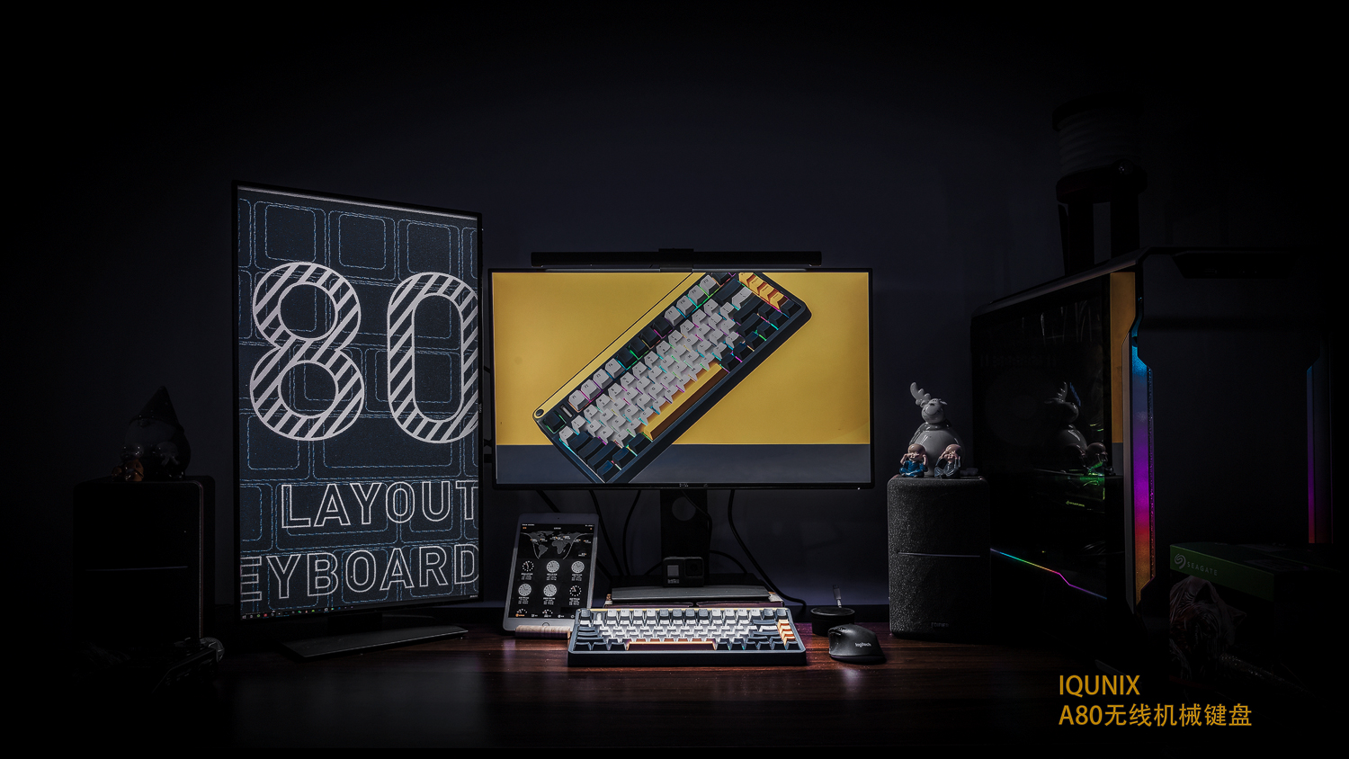 iqunixa80机械键盘拆解测评,iqa80键盘