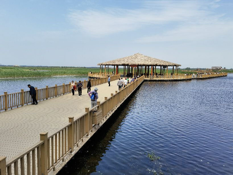 骑游白洋淀大堤,骑游白洋淀旅游码头