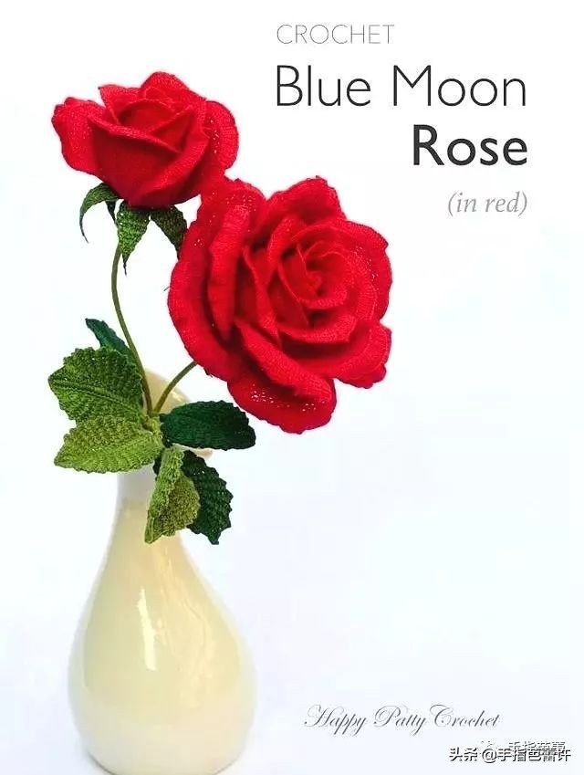针织玫瑰花视频,缝玫瑰花针织教程