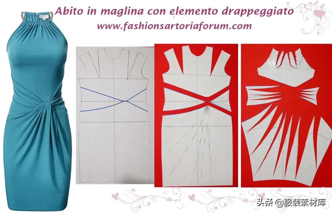 超简单的款式图,时尚法式图纸