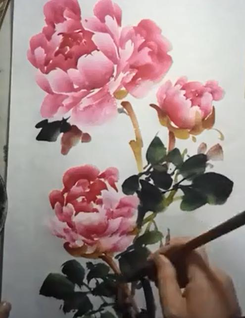 干货！简单的写意牡丹画法步骤，看完的人都会画了，您学会了么？