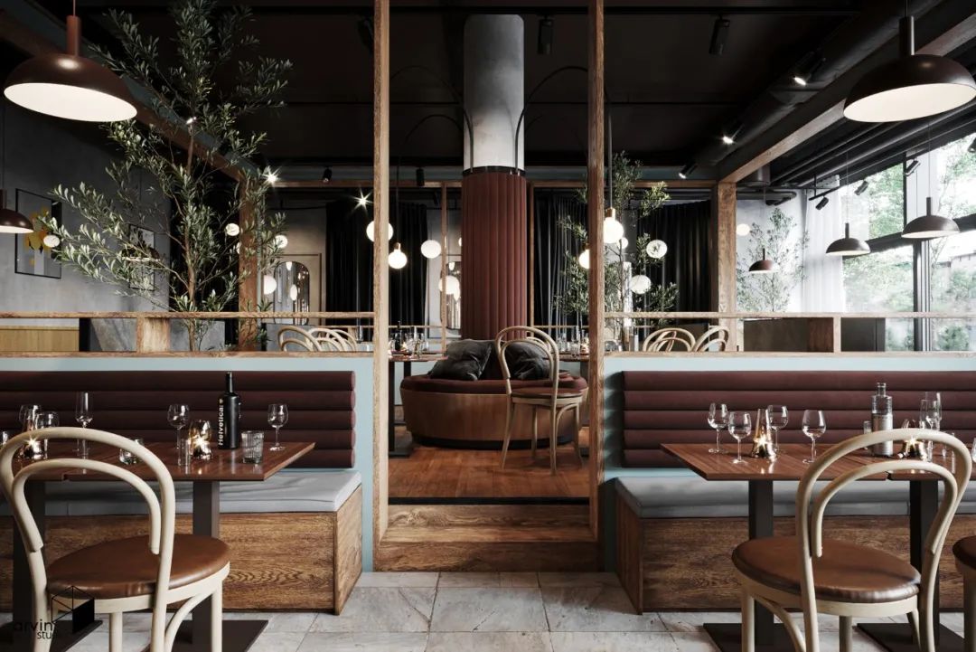 30大餐厅装修,30种餐厅效果图