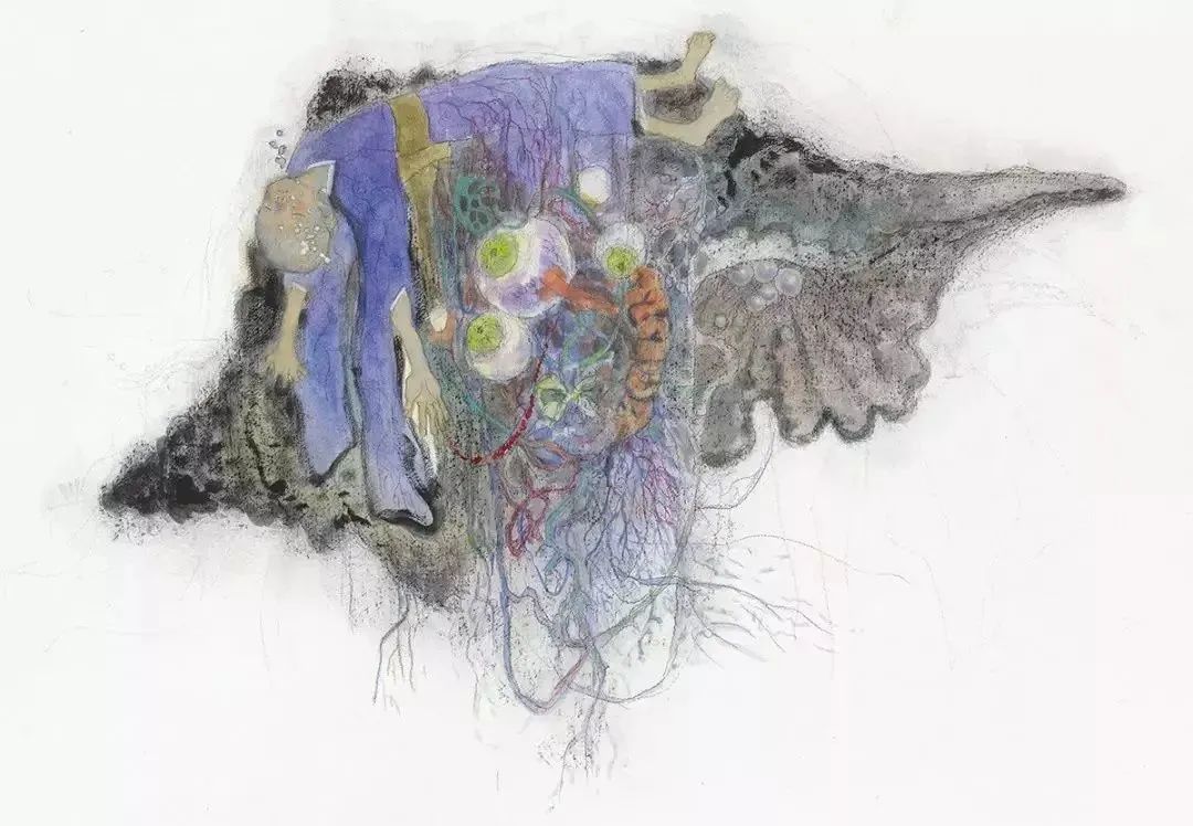 大鱼海棠唯美漫画插画设计,马克笔插画大鱼海棠