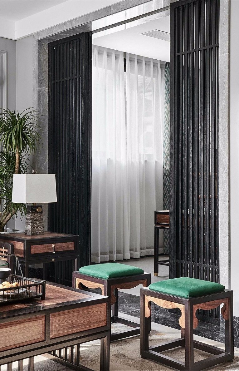 新中式高级灰图片大全,新中式大气与高贵