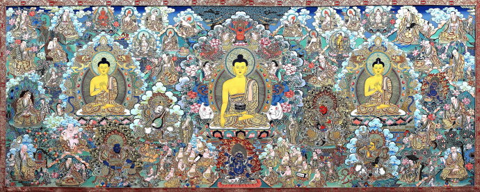 唐卡100幅欣赏,金唐卡和红唐卡还有黑唐卡哪个好