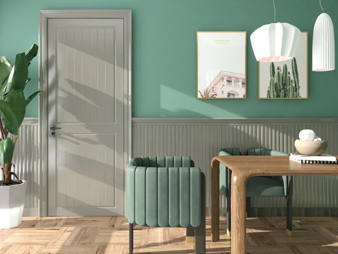 齐柏林灰色木门配什么颜色墙好看,灰色系简约木门