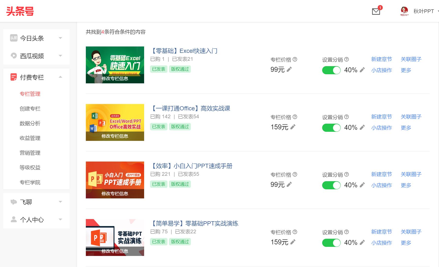 推荐6个副业让你收入翻倍,给大家分享一份副业收入