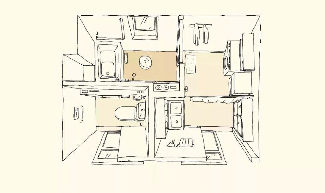 小户型入户就是厕所户型设计,入户卫生间户型优化方案和思维