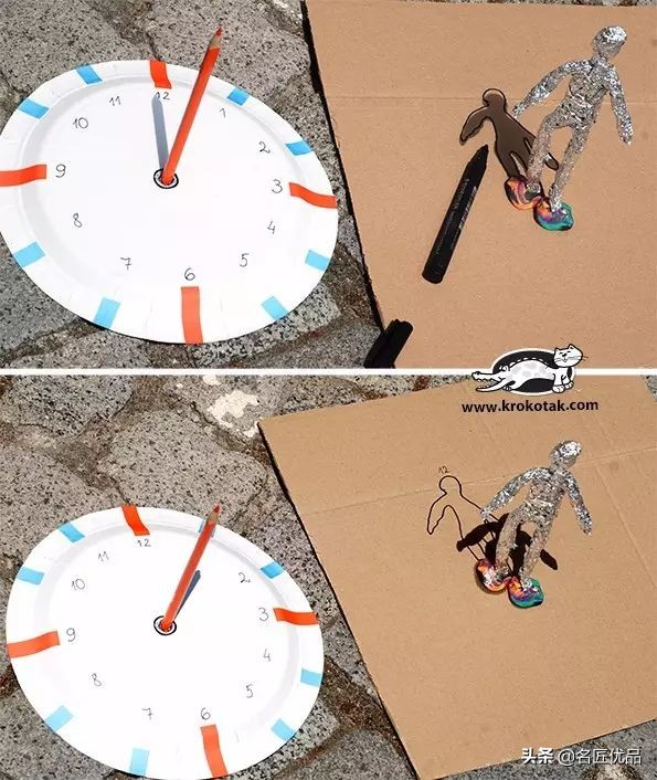 长方形创意纸盘美工作品,纸盘子手工秋天