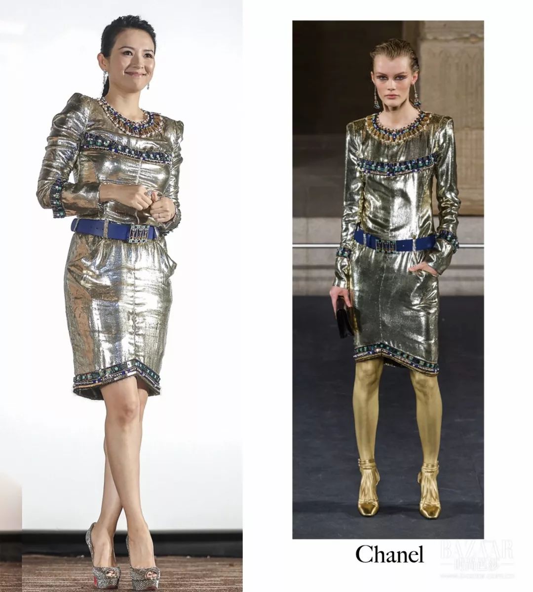 章子怡最惊艳的穿着,章子怡一个眼神霸气全开