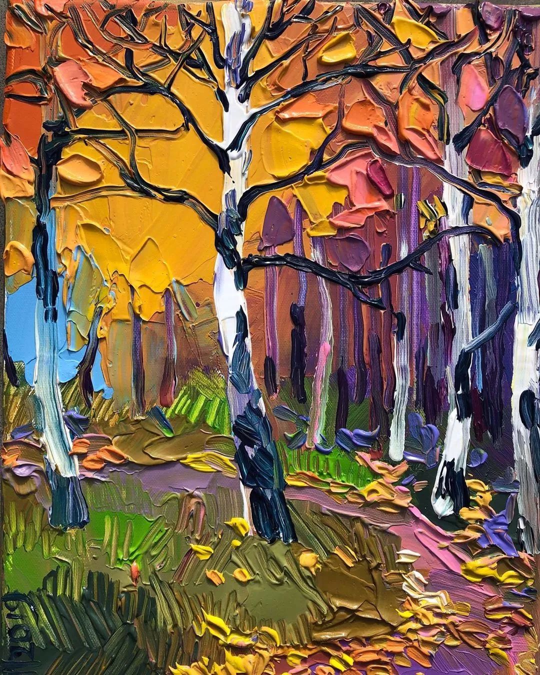 巨幅油画抽象零基础怎样画,油画基础知识油画风景应该怎么画