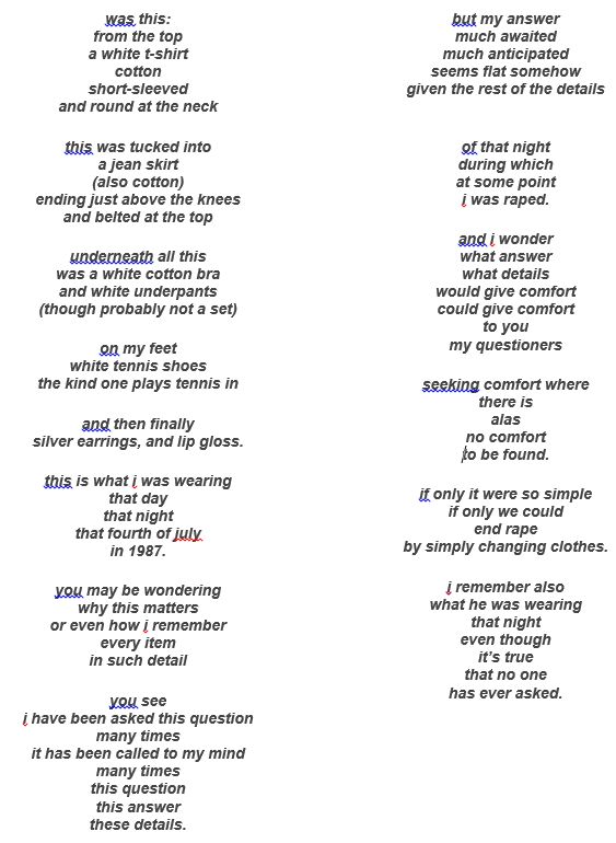 这里有100件他们被性侵时穿的衣服