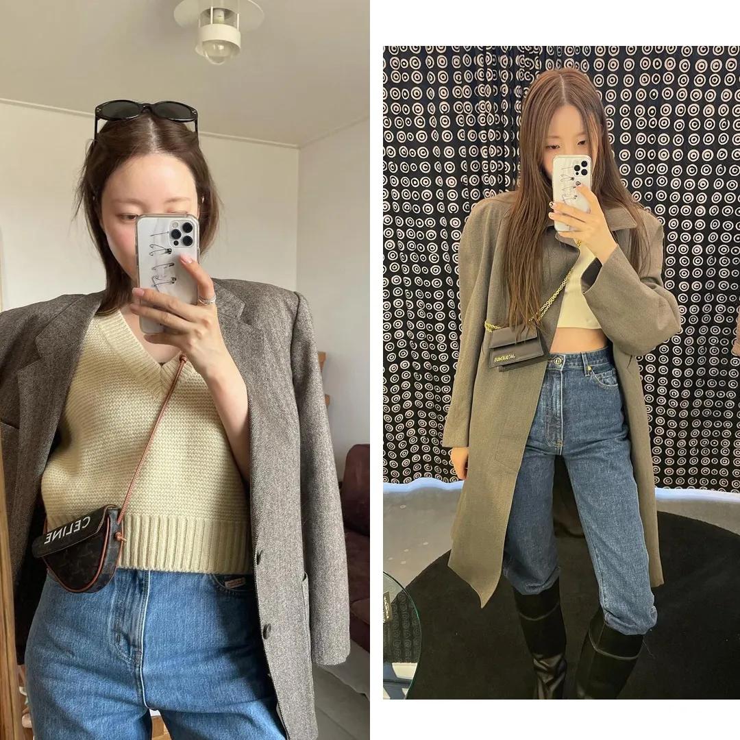 又暖和又酷的穿搭女,又一轮降温了保暖套装