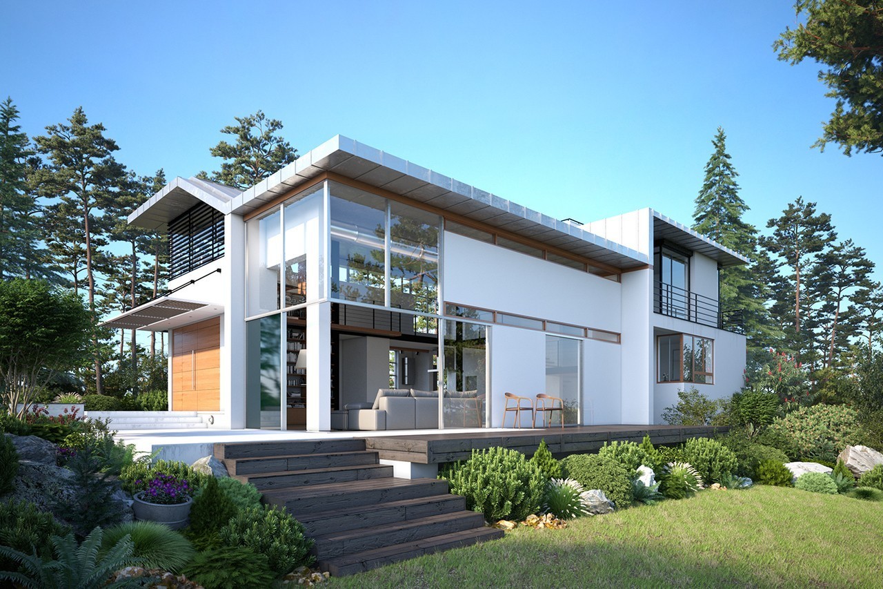 别墅7字型花园设计,12平方别墅露台设计