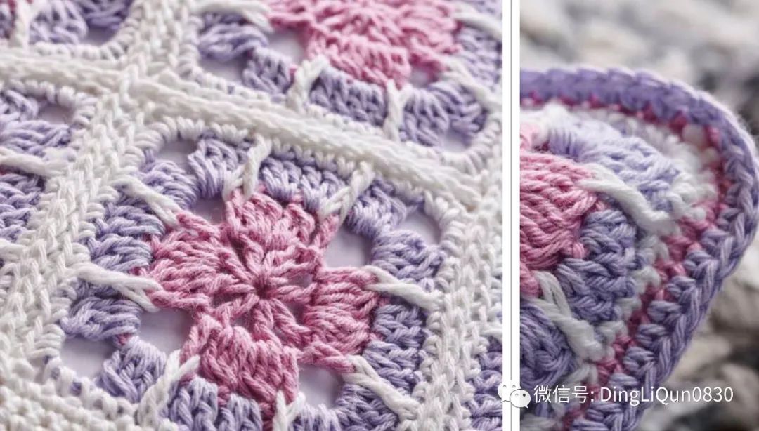 祖母格编织的衣服,针织花朵祖母格