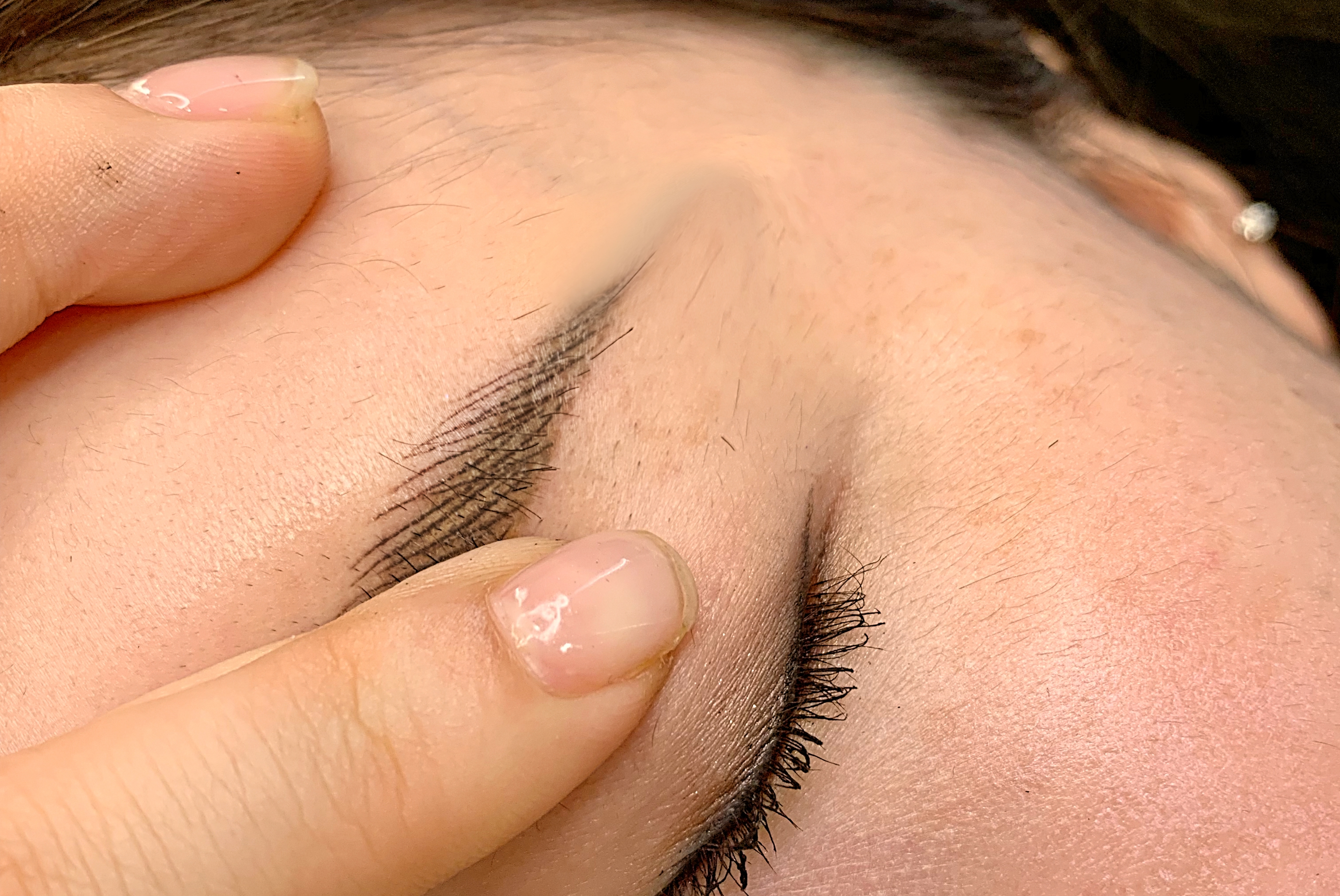 纹绣师专用野生线条眉硬性眉笔,新手纹绣师怎么快速画眉框线条