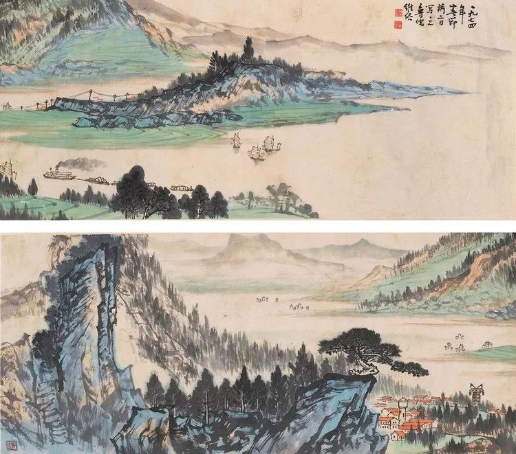 陈良宗山水画作品欣赏,陈家振山水画作品欣赏