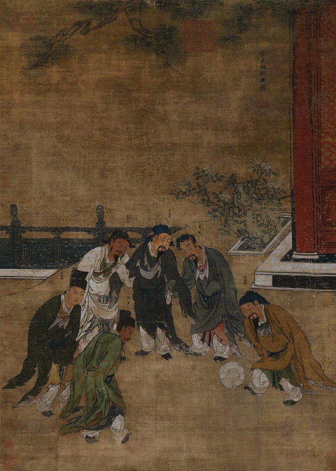 蹴鞠场边万人看,蹴鞠看台